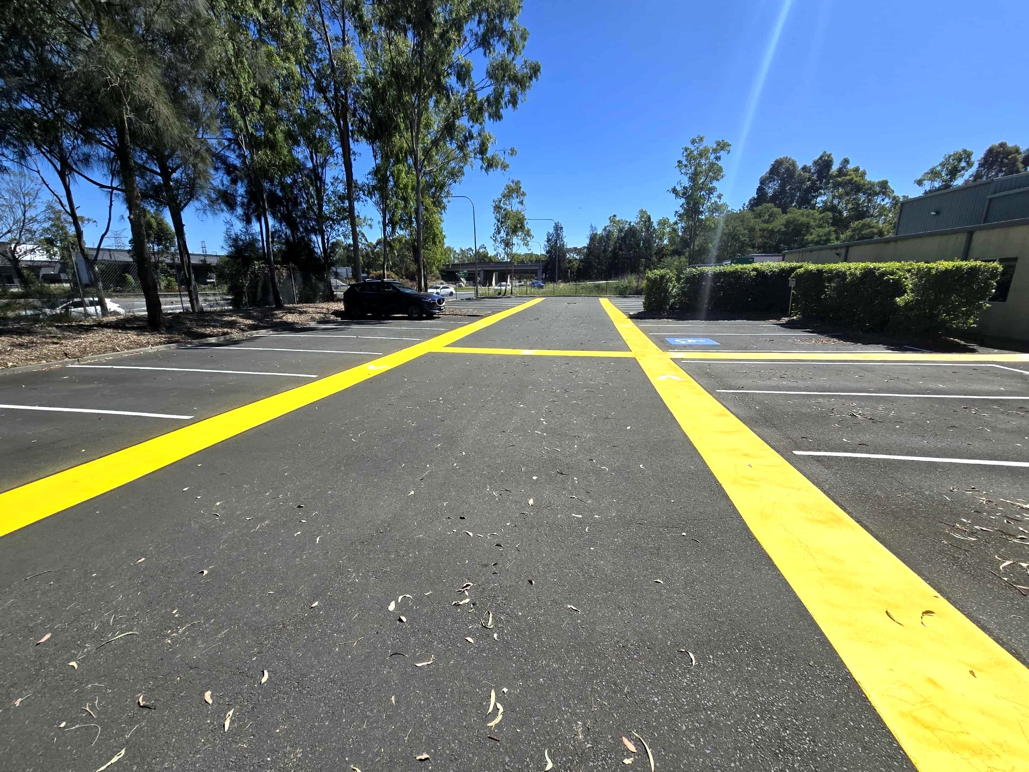 Road line marking